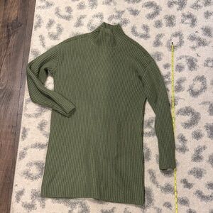 Olive Green Turtleneck Sweater XS LUCKY BRAND dress